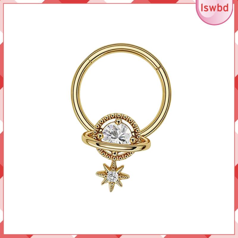 [lswbd] Cincin Hidung, Sekrup Hidung, Nostril, Berengsel, Berbentuk Bintang,, Cincin Bibir, Nose Stud Stainless Steel Nose rings Wanita Cewek Pria