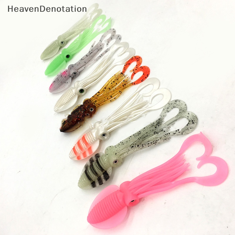 [HeavenDenotation] 18 cm Memancing Soft Lure Luminous/UV Squid Jig Mancing Tuna Lures Gurita Rok Laut Memancing Wobbler Umpan Leurre HDV