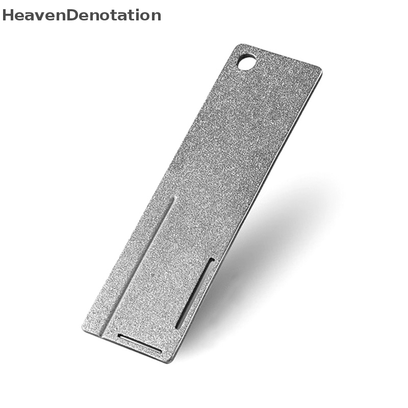 [HeavenDenotation] Alat Pengasah Kail Pancing Batu Berlian Portabel Kail Ikan Tajam Alat Batu Asahan Gantungan Kunci Untuk Aksesoris Memancing Outdoor HDV