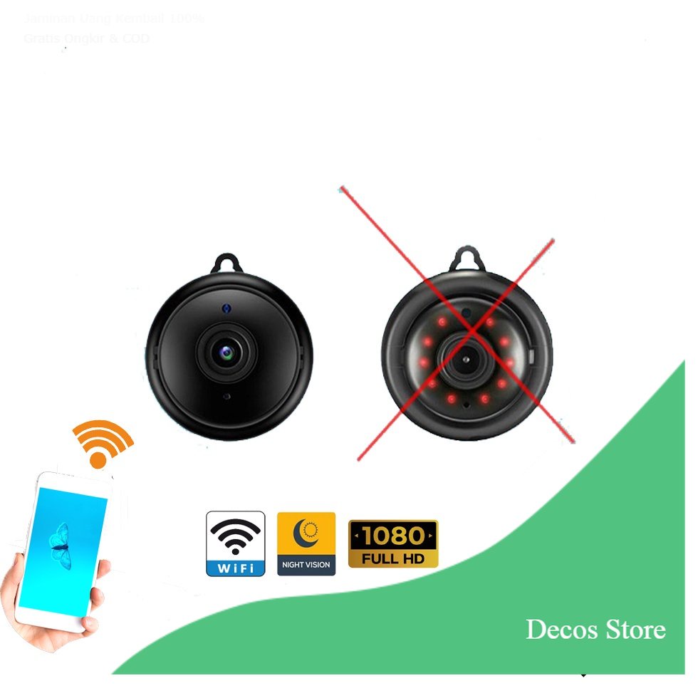 [Decos] Kamera Mini wireless / Spy Cam Original / Kamera Pengintai / Kamera Tersembunyi / Cctv Mini 