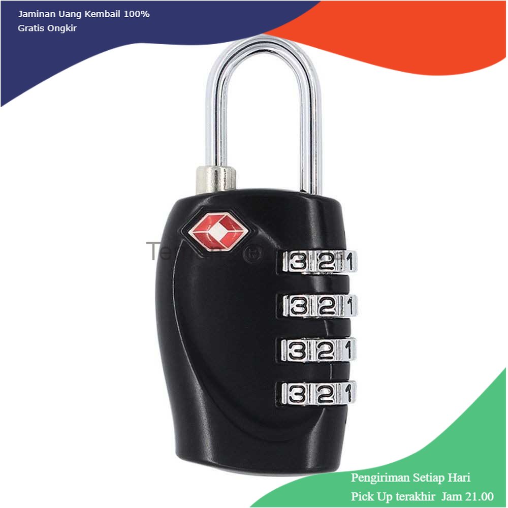 TD - DPR CoolCell Gembok Koper Angka 4 Digit Suitcase Password TSA Lock - TSA-330