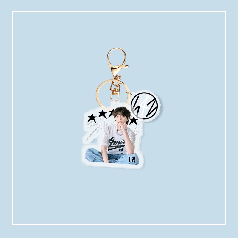 1pc Album Baru STRAY KIDS 5-STAR Acrylic Key Chain Straykids Gantungan Kunci Gantung Atas