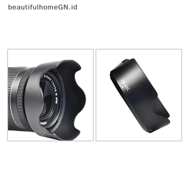 {Cantik} Kap Lensa Reversable EW-63C 58mm ew63c Untuk Canon EF-S 18-55mm f/3.5-5.6 IS STM Berlaku 700D 100D 750D 760D~