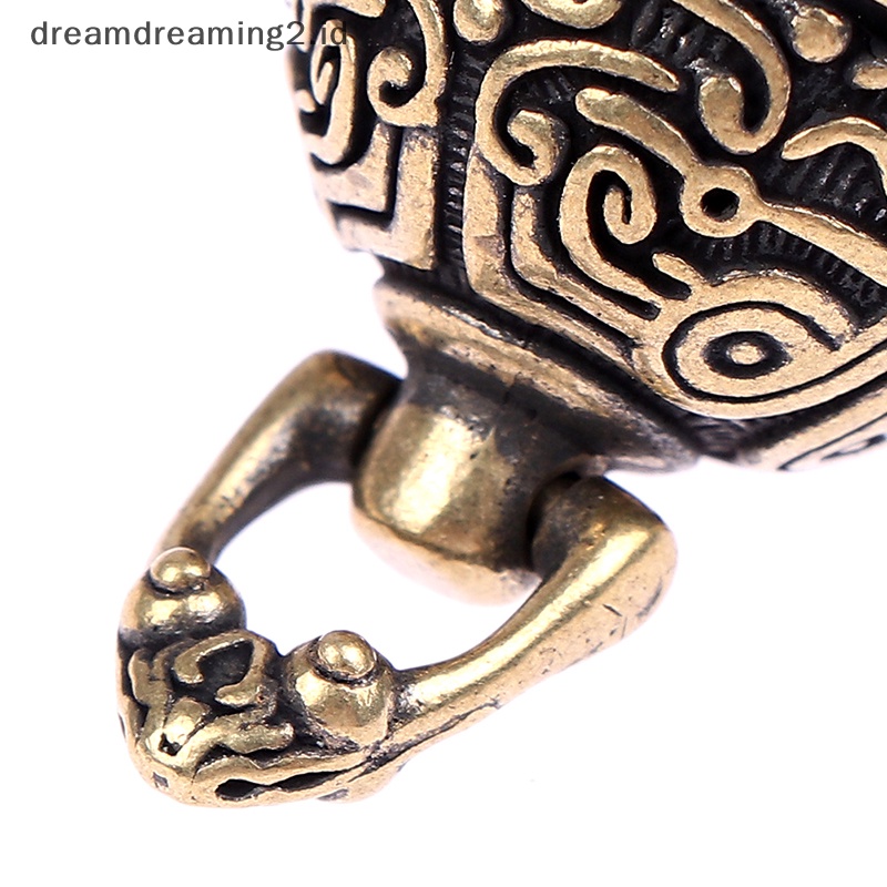 (drea) Lonceng Tetes Kuningan Chinese Good Luck Tinkle Bell Charm Untuk Gelang Dan Gelang Kaki //