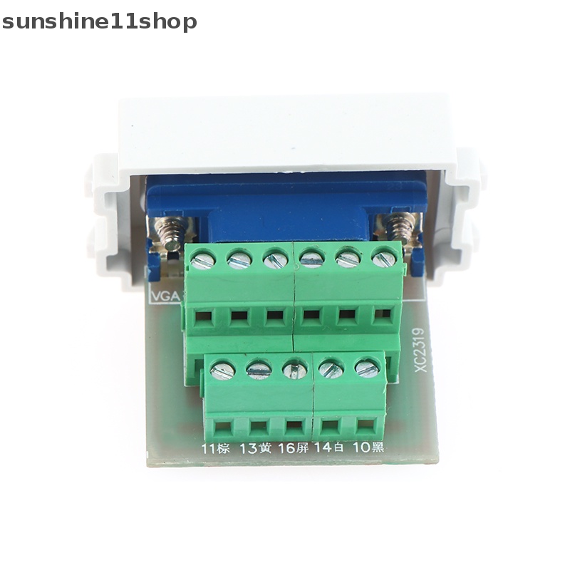 Sho Free Solder 15pins Modul Slot PC VGA Soket Komputer Kualitas Bagus Untuk Panel Dinding N