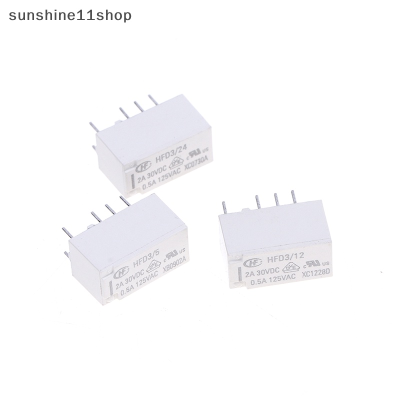 Relay Sinyal SHO HFD4 2A 8Pin SMD Relay 3V 4.5V 5V 12V 24V DC HFD4-V/5V HFD4 /12V -S N