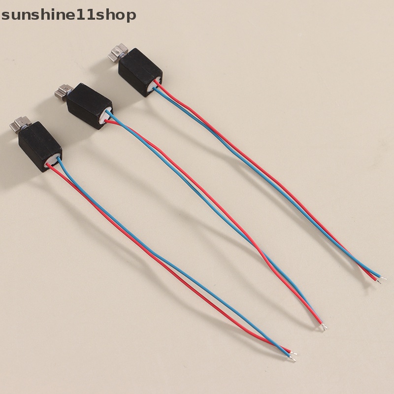 Sho 5Pcs 4mm*8mm 0408mini Micro Getaran Motor DC 3V Berongga Cup Coreless Motor N