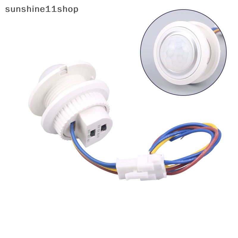 Sho Time Light-sensing Adjustable 110V-240V LED Sensor Inframerah Detektor Gerakan Saklar Lampu N