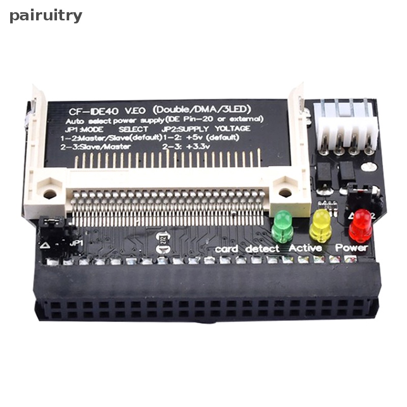 Prt Double Side CF to 40Pin IDEAdapter Power input 5V Adapter Converter Compact Flash CF to 3.5 Female 40Pin IDE Bootable Card PRT