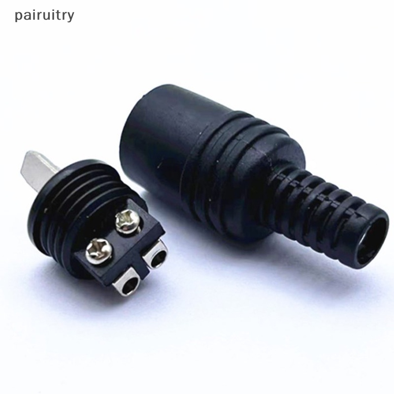 Prt 2PCS Alat Speaker Pria Power Signal Audio Hitam Adaptor 2pin Konektor PRT