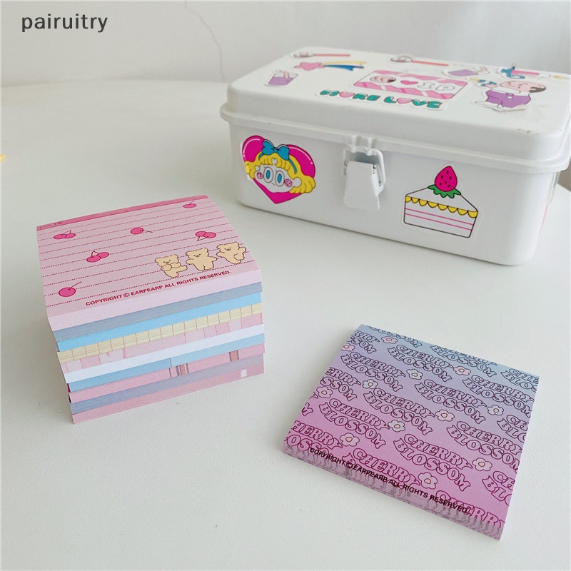 Prt 50lembar Sticky Notes Kawaii Stationery Lucu Memo Pad Notepad Tinggalkan Pesan PRT