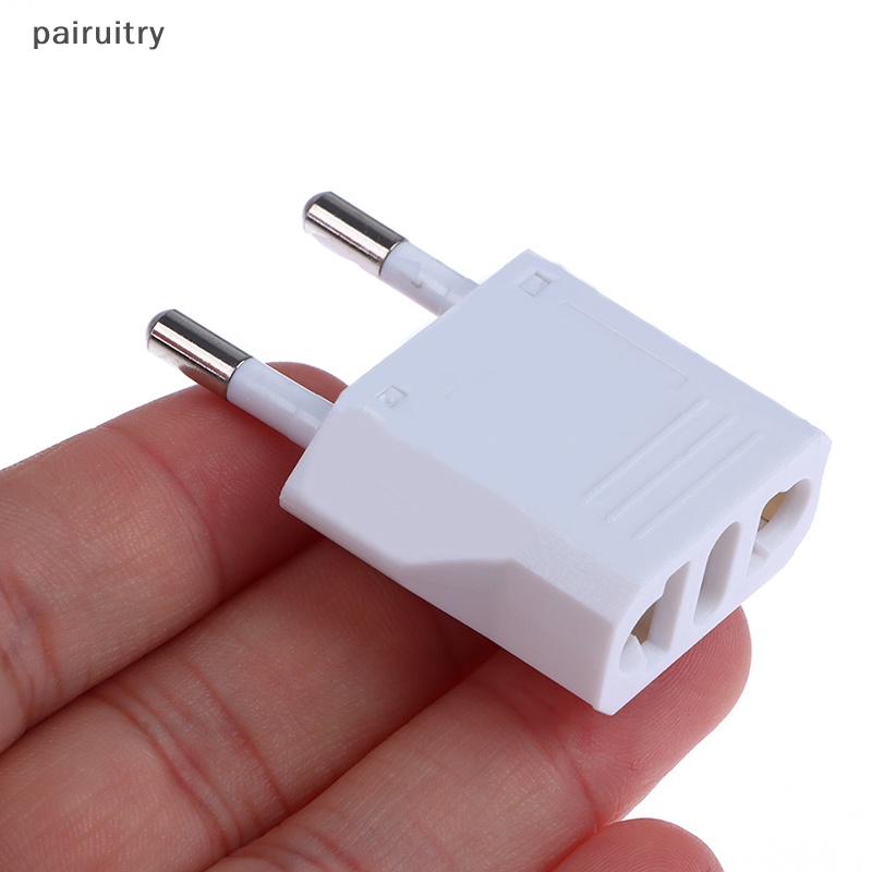 Prt 1Pc EU Euro KR Plug Adapter Converter US to EU Plug Adapter Travel Adaptor PRT