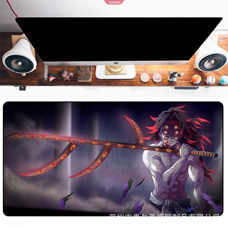 Demon Slayer Anime Mouse Pad XXL Kimetsu no Yaiba Gaming Mouse Pad Karet Komputer Laptop Besar Mousepad Gamer300 * 600 * 2alas Meja [ZXL]