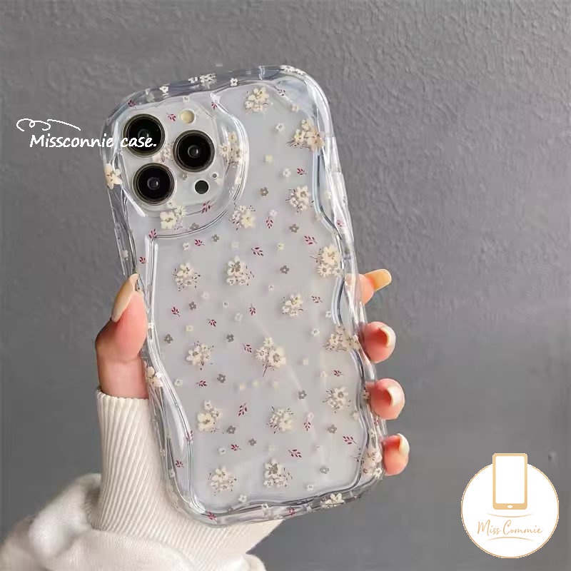 Bunga Segar Tulip Case Untuk Redmi 10A 9A 10a1 9 9T 10C A2 9C NFC Redmi Note9 10S 12 10 8 11s 11 10Pro Max POCO M3 Clear 3D Wavy Curved Edge Glossy Floral Soft Tpu Cover