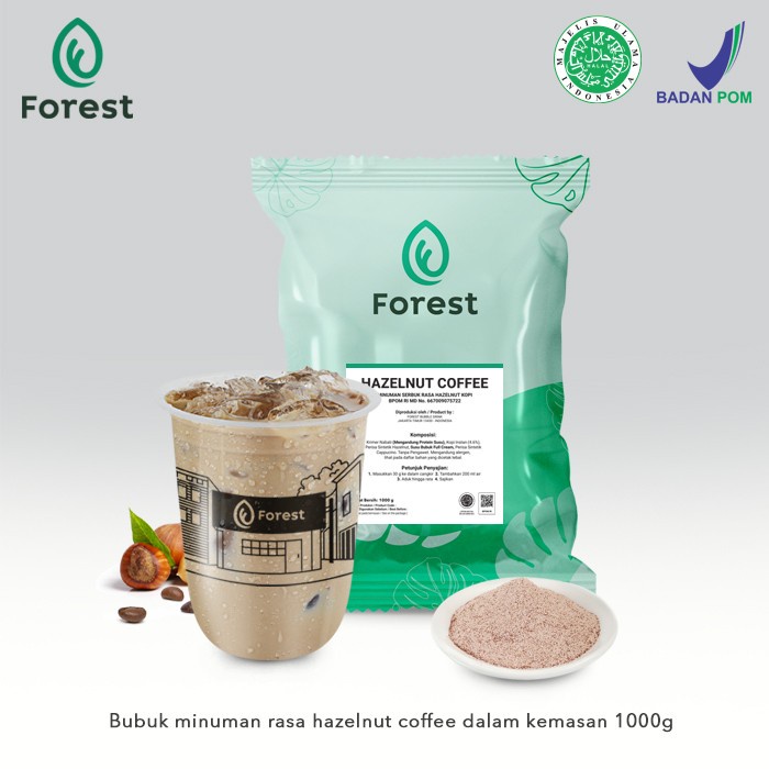 

Terjangkau~Bongkar Gudang Bubuk Minuman HAZELNUT COFFEE Powder - FOREST Bubble Drink - PLUSWRAPING