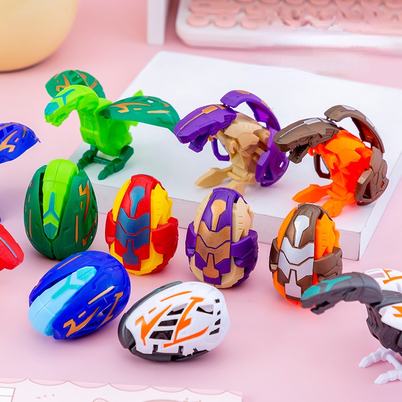 Anak Dinosaurus Mainan Telur Dinosaurus Telur Cacat boy robot toy deformed twisted egg Hadiah Tk