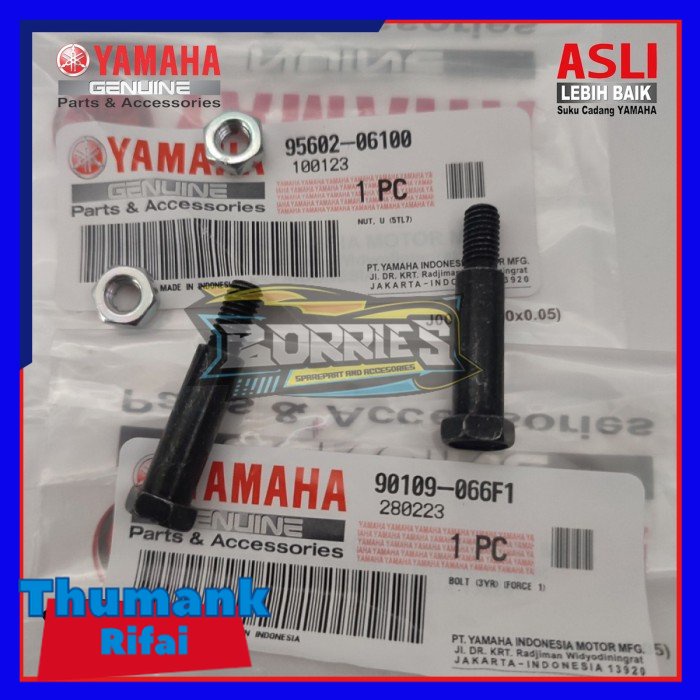 Baut dan mur step pijakan step belakang RX King  ori original yama