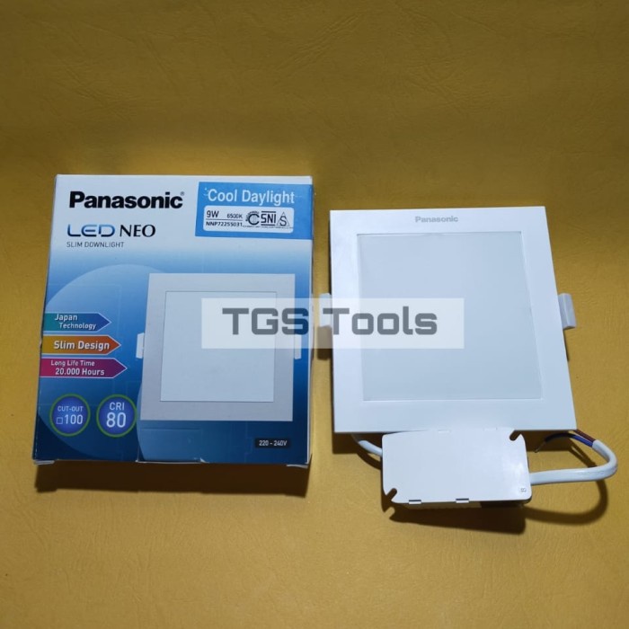 Lampu PANEL LED / slim downlight LED NEO ( KOTAK) 9Watt - Panasonic