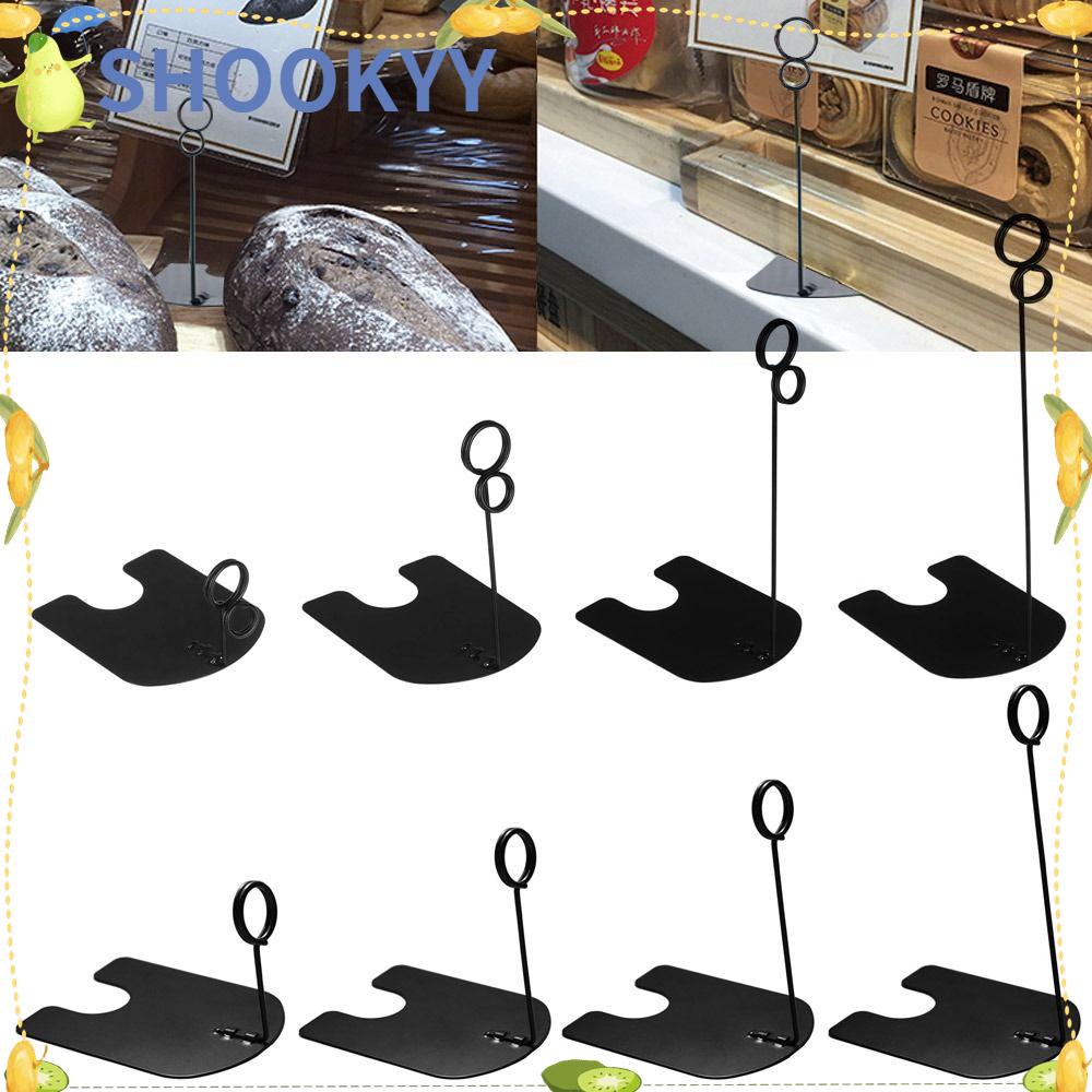 Chookyy 2Pcs Tempat Kartu Holder Dekorasi Desktop Party Wedding Label Harga Holder