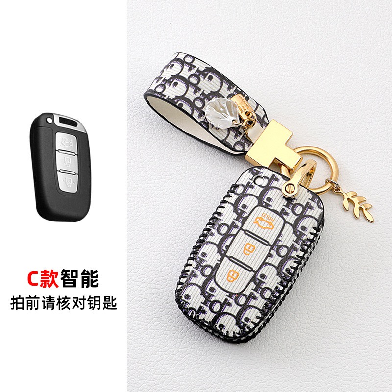 Untuk Kia Optima Sorento Niro Soul Kulit 3tombol Mobil Remote Key Cover Penutup Key Fob Aksesori