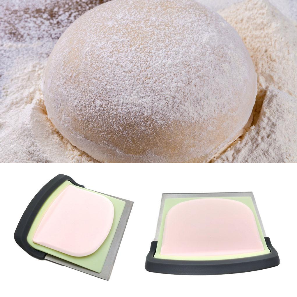 Spatula Kue 3in1 Anti Karat Fondant Roti Cream Scraper Handheld Pengikis Mie Dapur Baking Warna Random