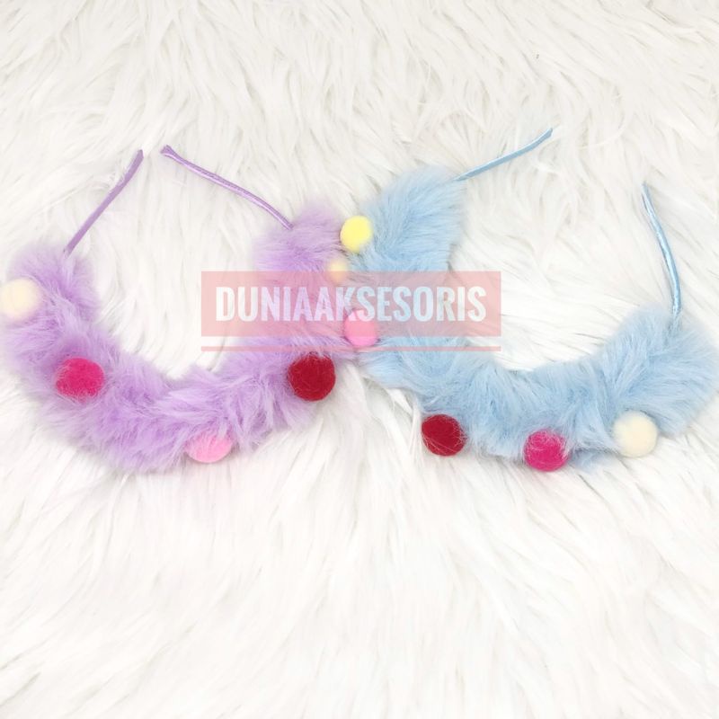 BANDO BULU POM POM/BANDO CANTIK KOREA