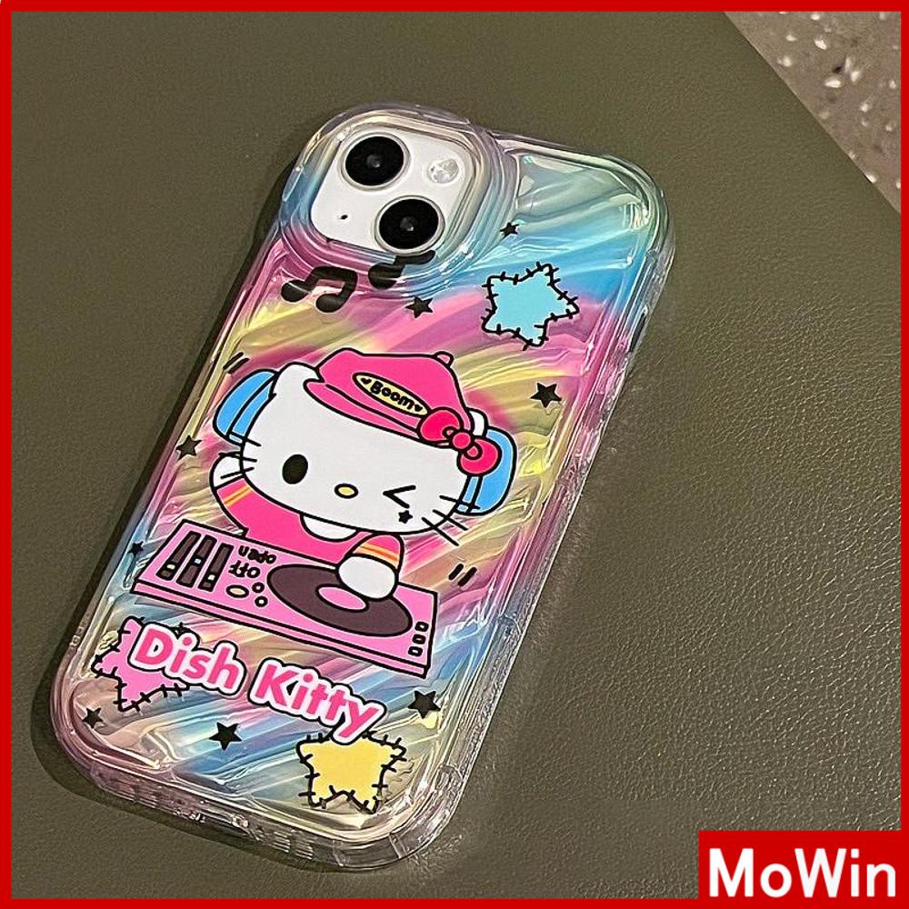 Case iPhone 14 Pro Max iPhone Case Laser Reflektif Bening Case TPU Soft Case Airbag Shockproof Lucu Kartun Kucing Kompatibel dengan iPhone 13 Pro Max 12 Pro Max 11 Xr X Max 7Plus 8Plus