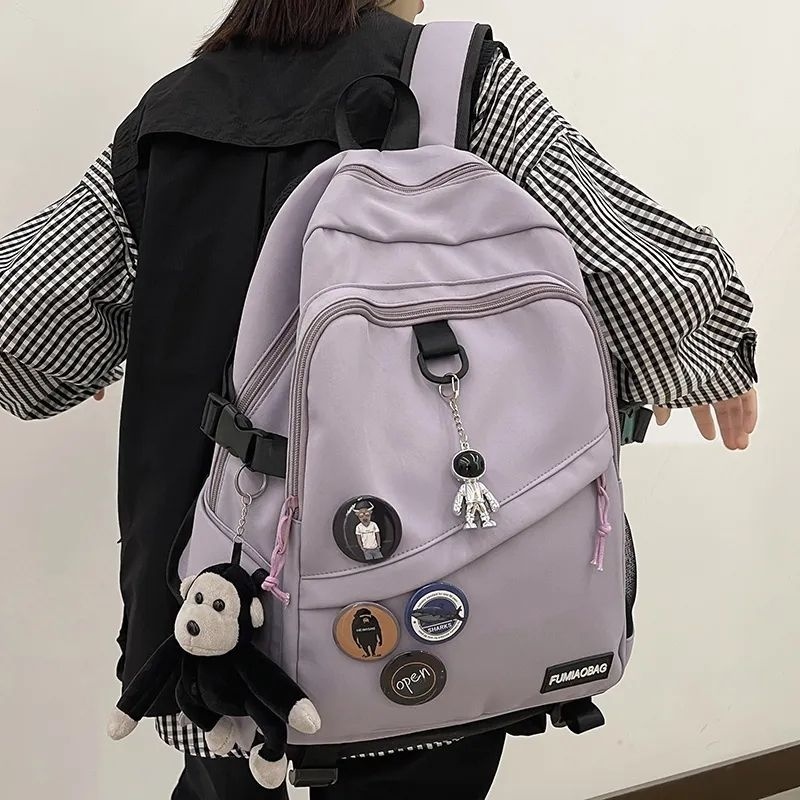 Tas  Pria Wanita Trendi Keren Ransel Sekolah Pria Wanita Ransel Perempuan Anak Laki-laki Mode Tas Kuliah Dan Sekolah