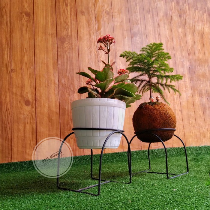 Rak - Standing Planter Qube Rak Pot Bunga Kaktus Sukulen Tanaman