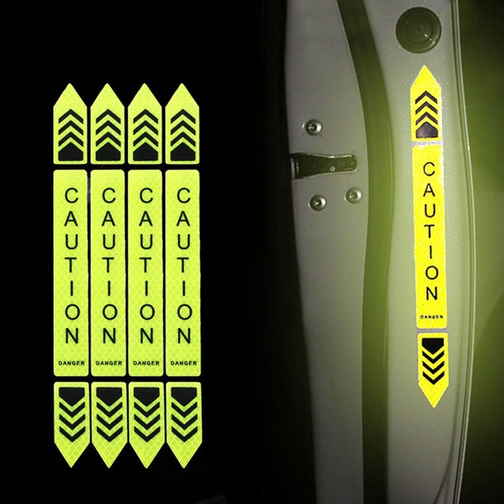 TOP 12pcs Stiker Reflektif Mobil Universal Self-adhesive Luminous Sign Tape