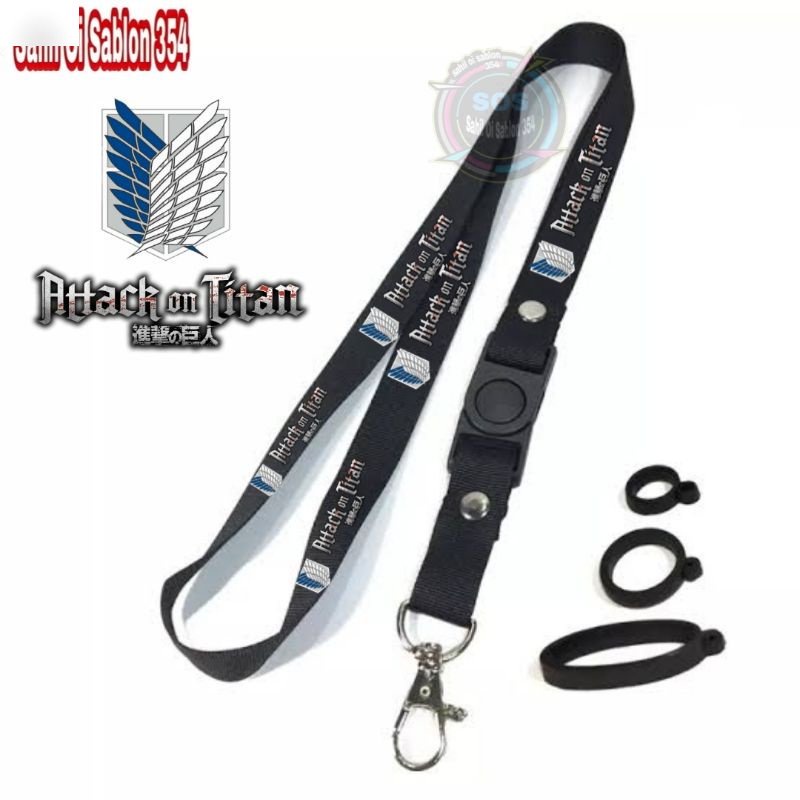 

TALI LANYARD AOT ATTACK ON TITAN LANYARD ANIME GANTUNGAN ID CARD/GANTUNGAN KUNCI/GANTUNGAN HP BEST SELLER