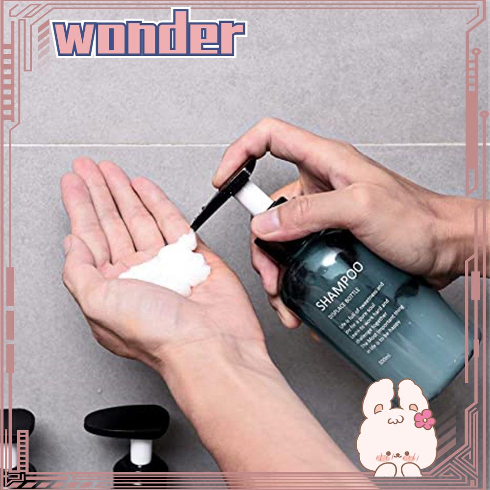 Wonder 3Pcs Botol Dispenser Dengan Pompa Tekan Conditioner Shower Lotion Bottle Containers Set