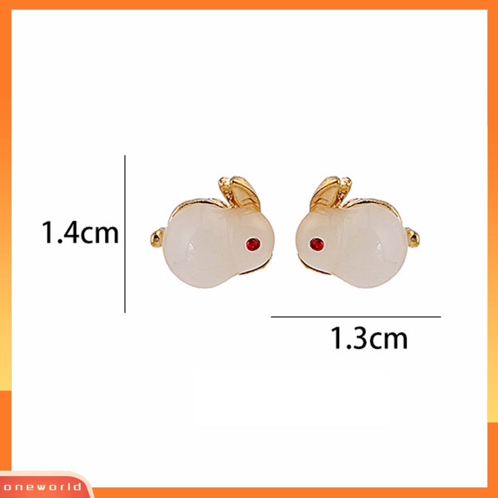 [WOD] 1pasang Anting Tusuk Wanita Realistis Tidak Alergi Mutiara Imitasi Bunny Drop Earrings Untuk Pacaran