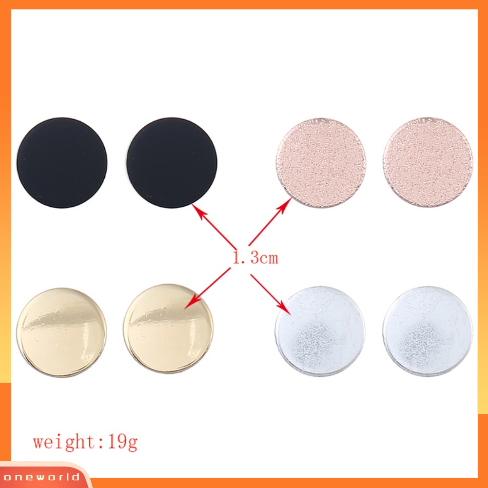 [WOD] Fashion Bulat Wanita Ear Studs Earrings Set Pesta Perhiasan Hadiah Pesona Cocktail