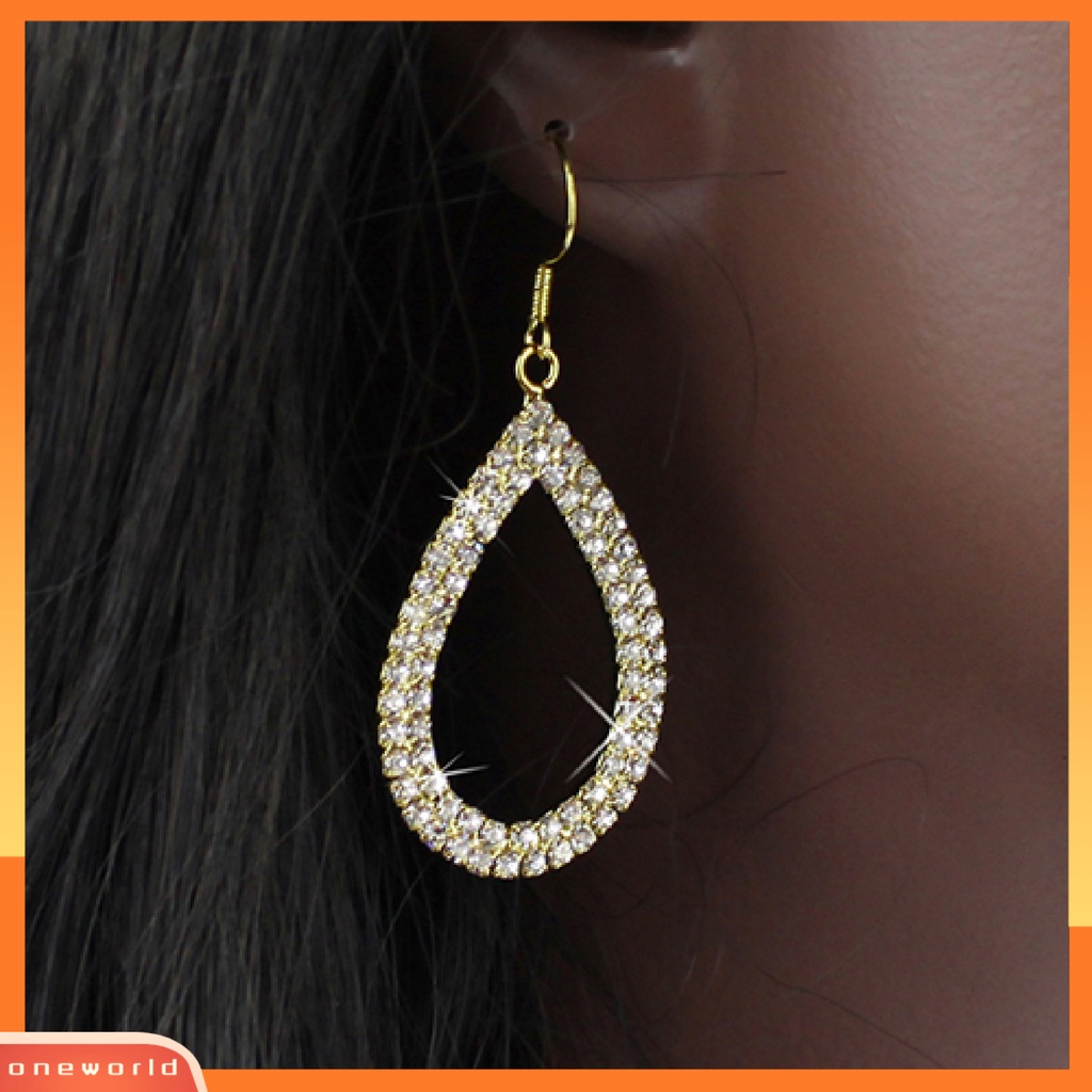 [WOD] Hoop Earring Hias Nyaman Indah Tear Drop Earrings Untuk Festival