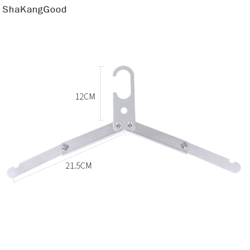 Gantungan Portabel Paduan Aluminium Berkemah Luar Ruangan Selip Logam Sederhana Dapat Dilipat ultra-Ringan SKK