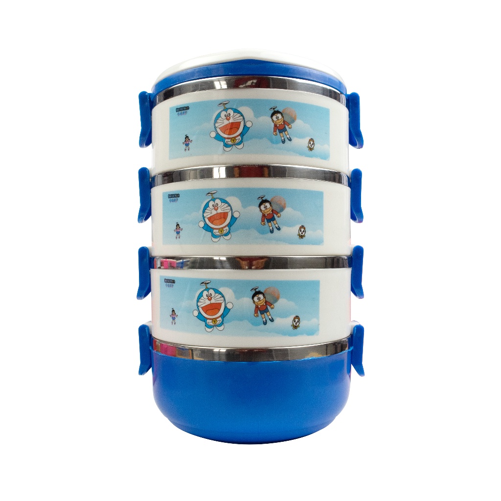 SM-Rantang Susun Wadah Makanan Stainless Steel Motif Kartun