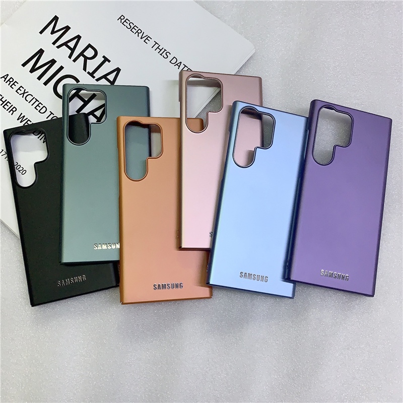 Casing PC Keras Ultra-Tipis Matte Untuk Samsung Galaxy S23 S22 Ultra S21 S20 FE S23plus