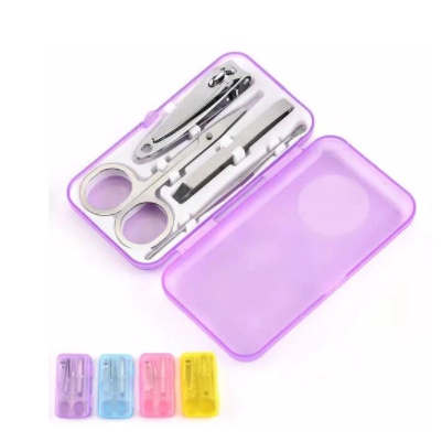 stainless manicure gunting kuku set korek kuping jepitan bulu pedicure set 4in1