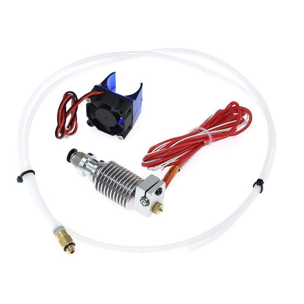 Populer V6 Blok Pemanas 3D Printer Bagian stainless steel nozzle Tenggorokan extruder Semua Logam V6 hotend
