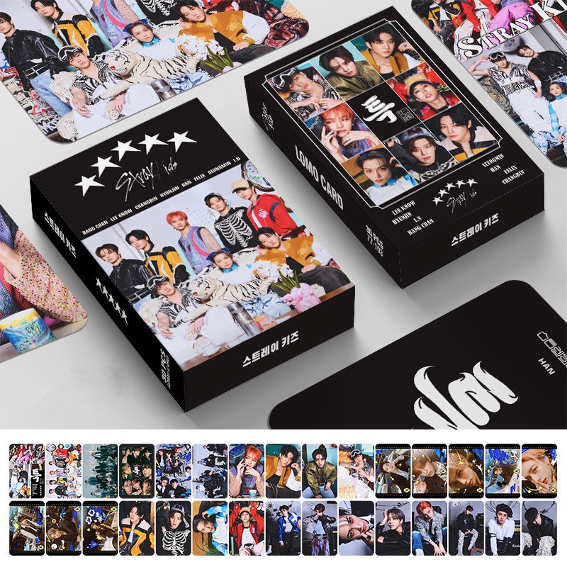 30pcs /box Album STRAY KIDS 5-STAR Photocard Kartu Lomo Straykids Kpop Postcards