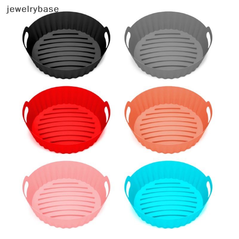 [jewelrybase] Air Fryer Silicone Pot Baking Non-Stick Reusable Oven Liner Tray Keranjang Lipat Butik