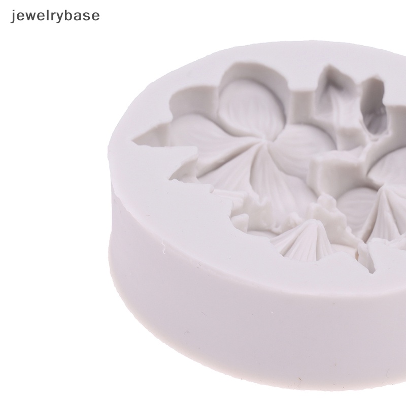 [jewelrybase] Cetakan Silikon Bentuk Bunga DIY Gardenia Plumeria Rubra Kue Sabun Fondant Mold Butik