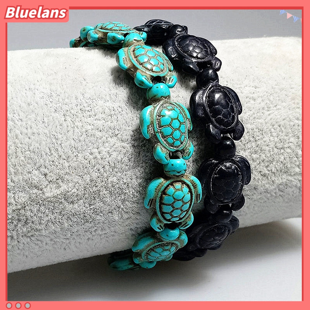[BLS] Gelang Unisex Bentuk Hewan Hidup Hadiah Penyu Laut Pirus Imitasi Gelang Hawaii Ramah Lingkungan