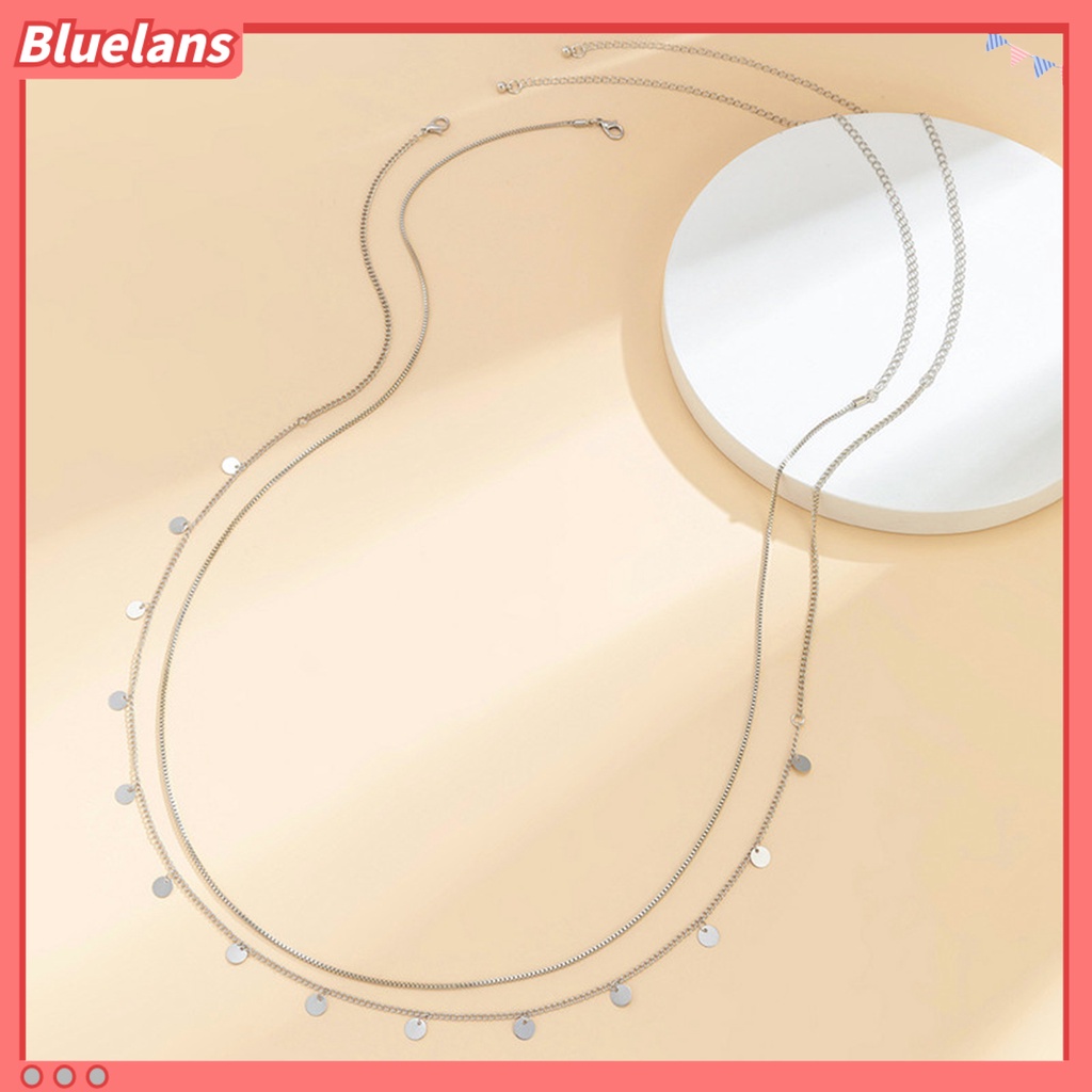 [BLS] Waist Chain Double Layers Full Luster Dress-up Belly Belt Aksesoris Rantai Pinggang Untuk Pakaian Sehari-Hari