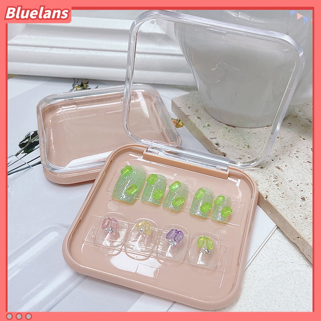 [BLM] Kotak Penyimpanan Nail Art Daya Tahan Tinggi Kapasitas Besar Akrilik Manicure Organizer Case DIY Nail Art Kotak Display Perlengkapan Kuku