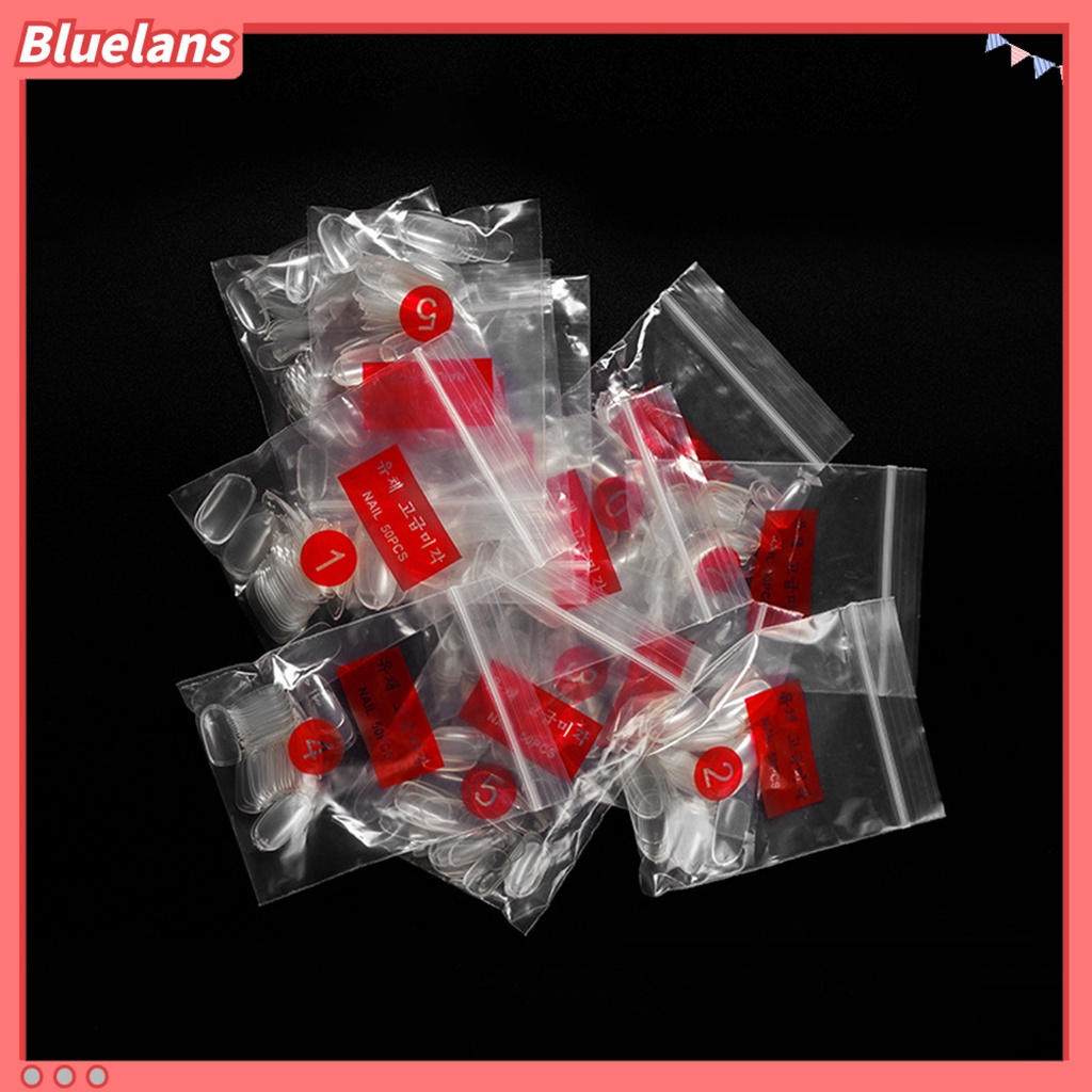 [BLM] 600pcs Tips Extension Palsu Gaya Mudah Diaplikasikan ABS Pedicure Palsu Untuk Wanita