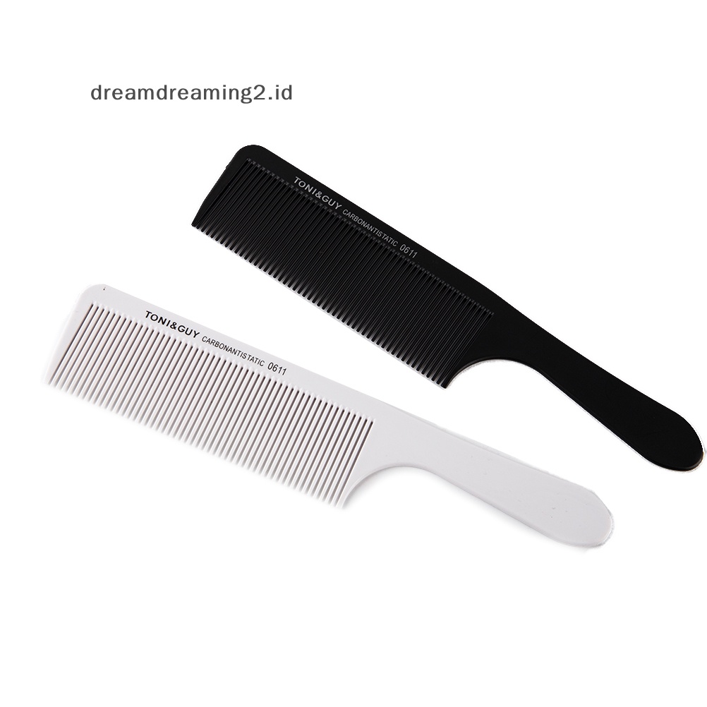 (drea) Alat Cukur Lengkung Hair Clipper Cutg Comb Barber Flat Top Sisir Salon Anti Statis //