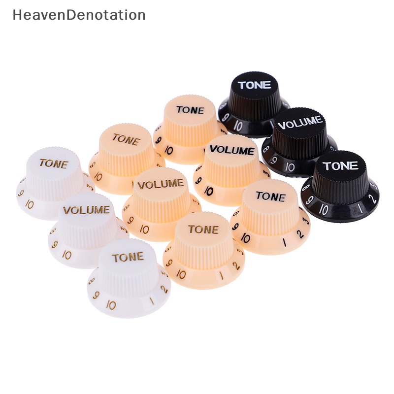 [HeavenDenotation] Guitars strat knob Tombol Kontrol 1-Volume 2-Tone Untuk Gitar HDV