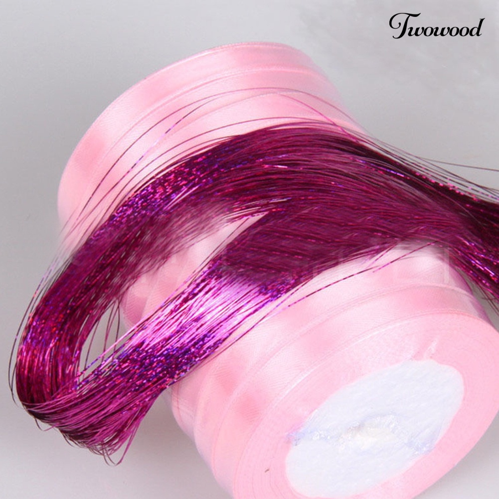 Twowood Hair Tinsel Bling Extension Glitter Sparkly Highlight Streak Night Club Pesta